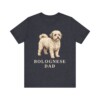 Bolognese Dad Shirt, Vintage Dog Sketch Tee, Dog Dad Gift