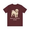 Bolognese Dad Shirt, Vintage Dog Sketch Tee, Dog Dad Gift