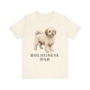 Bolognese Dad Shirt, Vintage Dog Sketch Tee, Dog Dad Gift