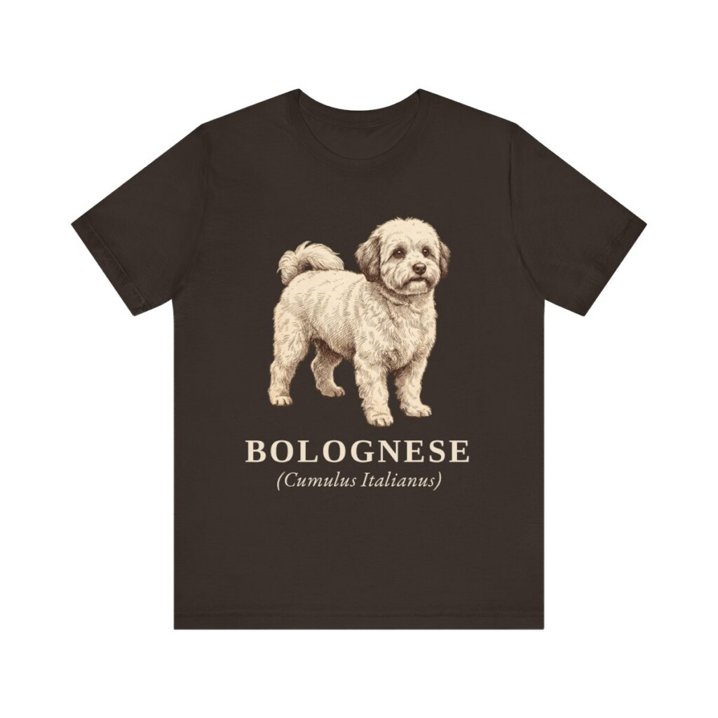 Bolognese Latin Shirt, Vintage Dog Sketch Tee, Dog Latin Gift
