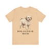 Bolognese Mom Shirt, Vintage Dog Sketch Tee, Dog Mom Gift