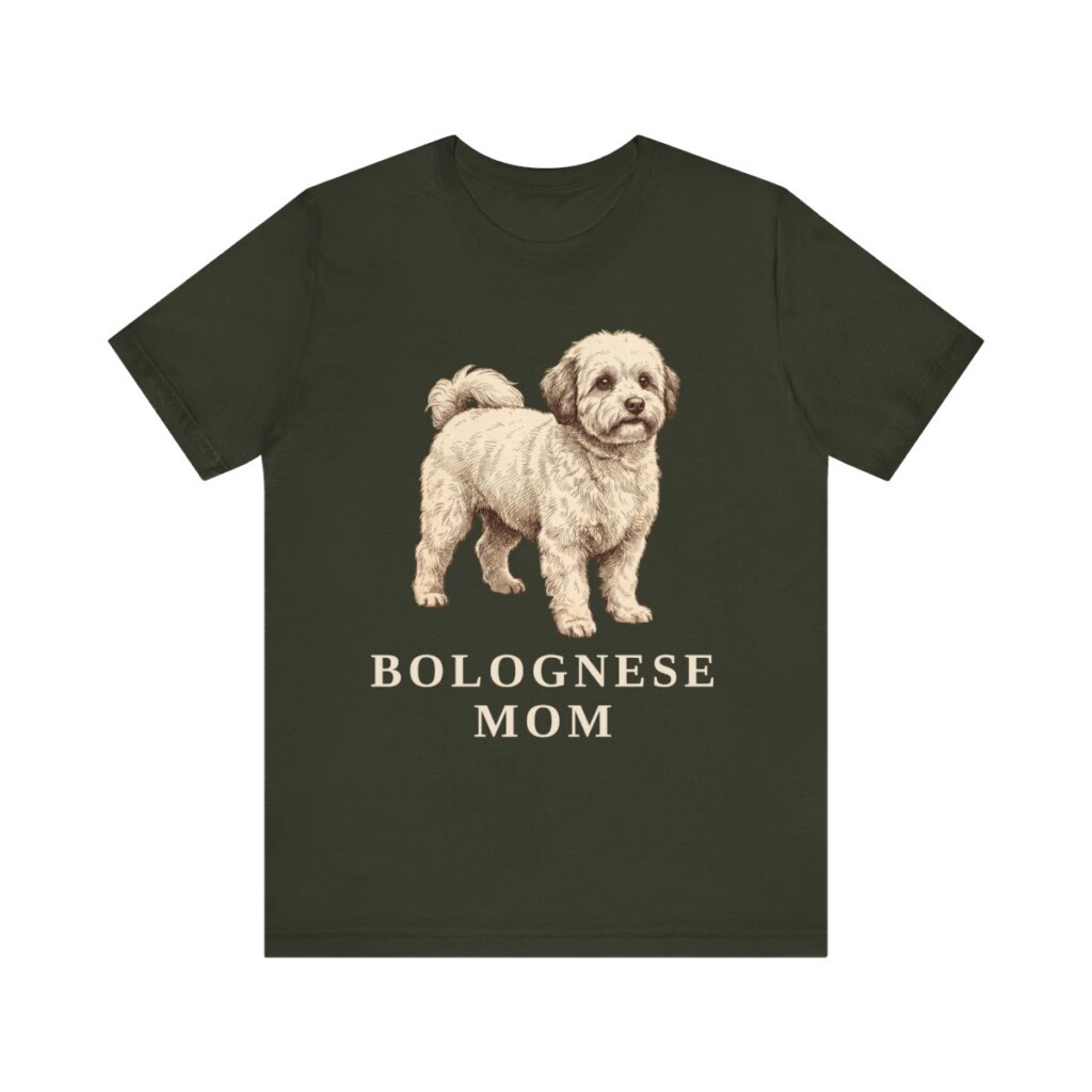 Bolognese Mom Shirt, Vintage Dog Sketch Tee, Dog Mom Gift