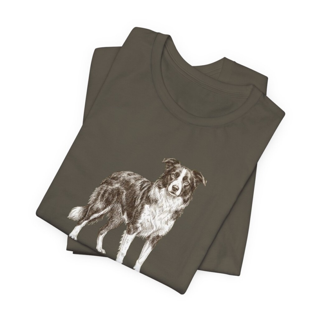 Border Collie Latin Shirt, Vintage Dog Sketch Tee, Dog Latin Gift