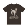 Border Terrier Humor Shirt, Vintage Dog Sketch Tee, Dog Humor Gift