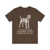 Border Terrier Humor Shirt, Vintage Dog Sketch Tee, Dog Humor Gift