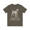 Border Terrier Humor Shirt, Vintage Dog Sketch Tee, Dog Humor Gift
