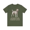 Border Terrier Humor Shirt, Vintage Dog Sketch Tee, Dog Humor Gift