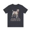 Border Terrier Humor Shirt, Vintage Dog Sketch Tee, Dog Humor Gift