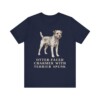 Border Terrier Humor Shirt, Vintage Dog Sketch Tee, Dog Humor Gift