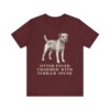 Border Terrier Humor Shirt, Vintage Dog Sketch Tee, Dog Humor Gift