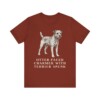 Border Terrier Humor Shirt, Vintage Dog Sketch Tee, Dog Humor Gift