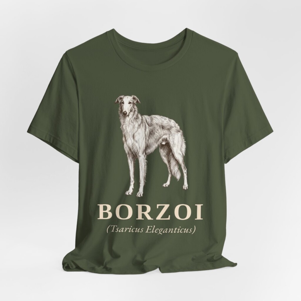 Borzoi Latin Shirt, Vintage Dog Sketch Tee, Dog Latin Gift Borzoi Latin Shirt, Vintage Dog Sketch Tee, Dog Latin Gift
