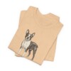 Boston Terrier Latin Shirt, Vintage Dog Sketch Tee, Dog Latin Gift