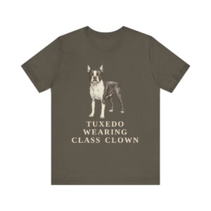 Boston Terrier Humor Shirt, Vintage Dog Sketch Tee, Dog Humor Gift