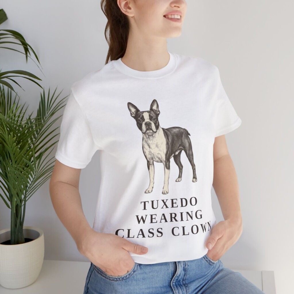 Boston Terrier Humor Shirt, Vintage Dog Sketch Tee, Dog Humor Gift Boston Terrier Humor Shirt, Vintage Dog Sketch Tee, Dog Humor Gift
