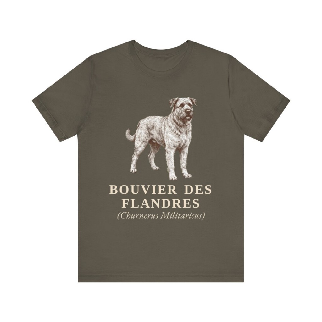 Bouvier des Flandres Latin Shirt, Vintage Dog Sketch Tee, Dog Latin Gift