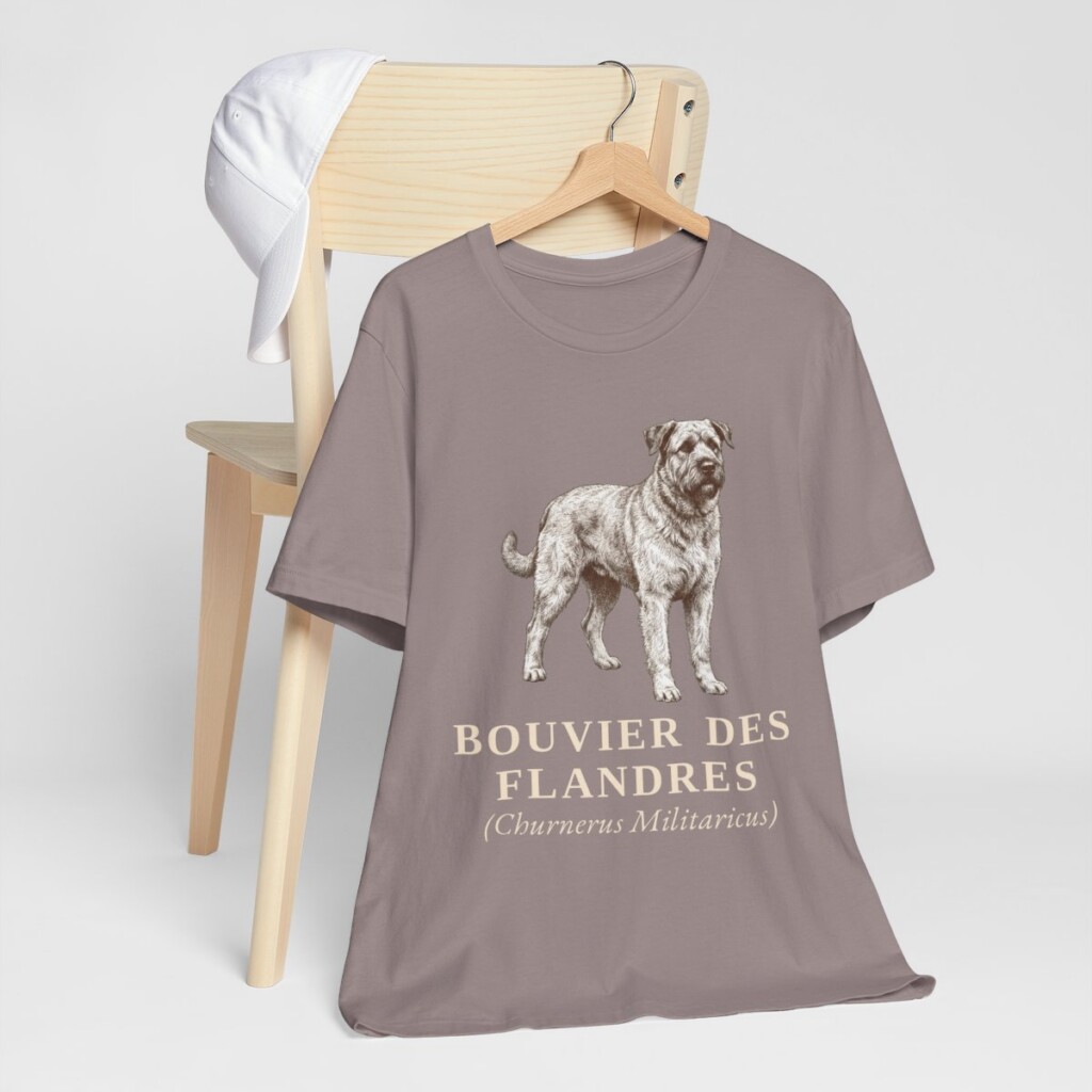 Bouvier des Flandres Latin Shirt, Vintage Dog Sketch Tee, Dog Latin Gift