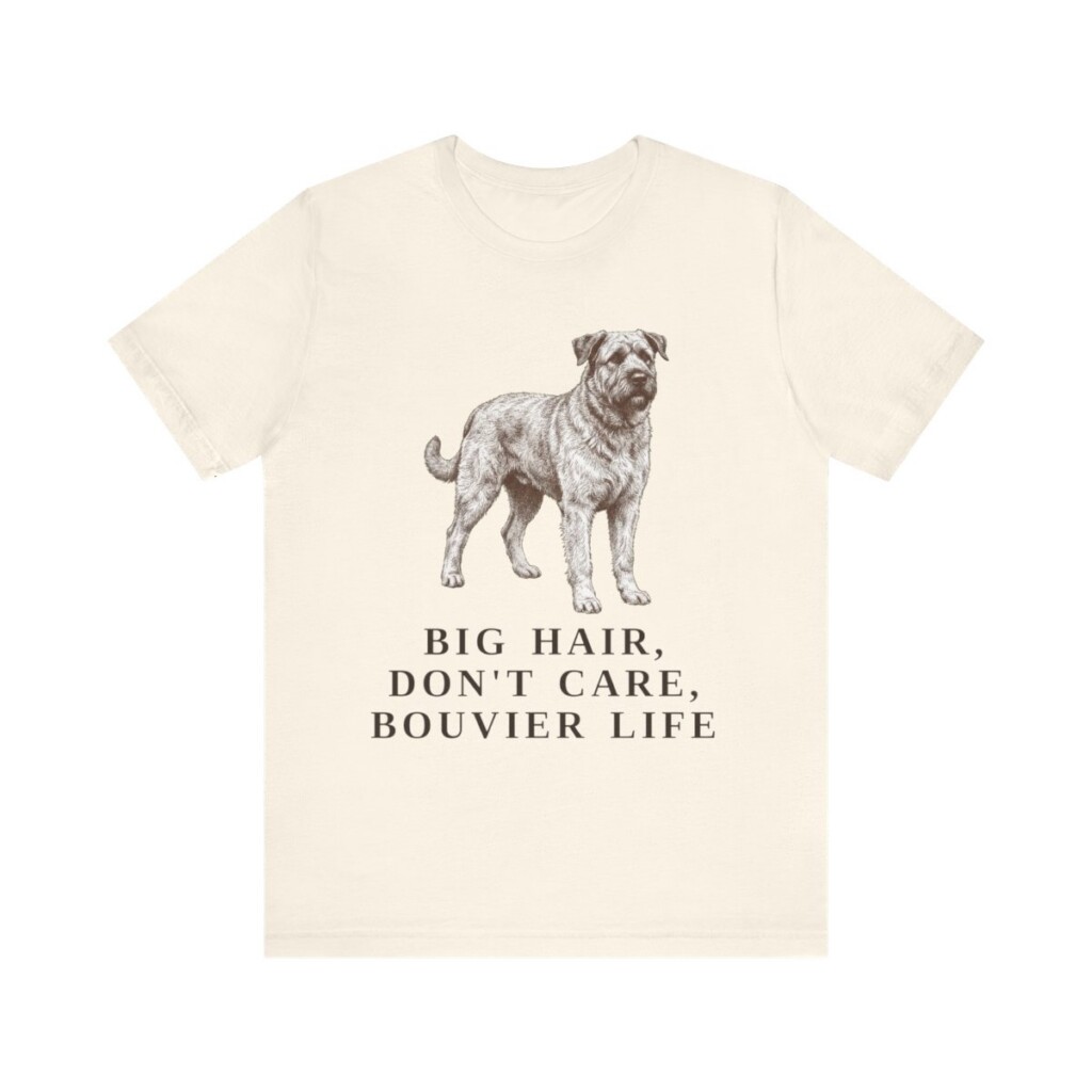 Bouvier des Flandres Humor Shirt, Vintage Dog Sketch Tee, Dog Humor Gift