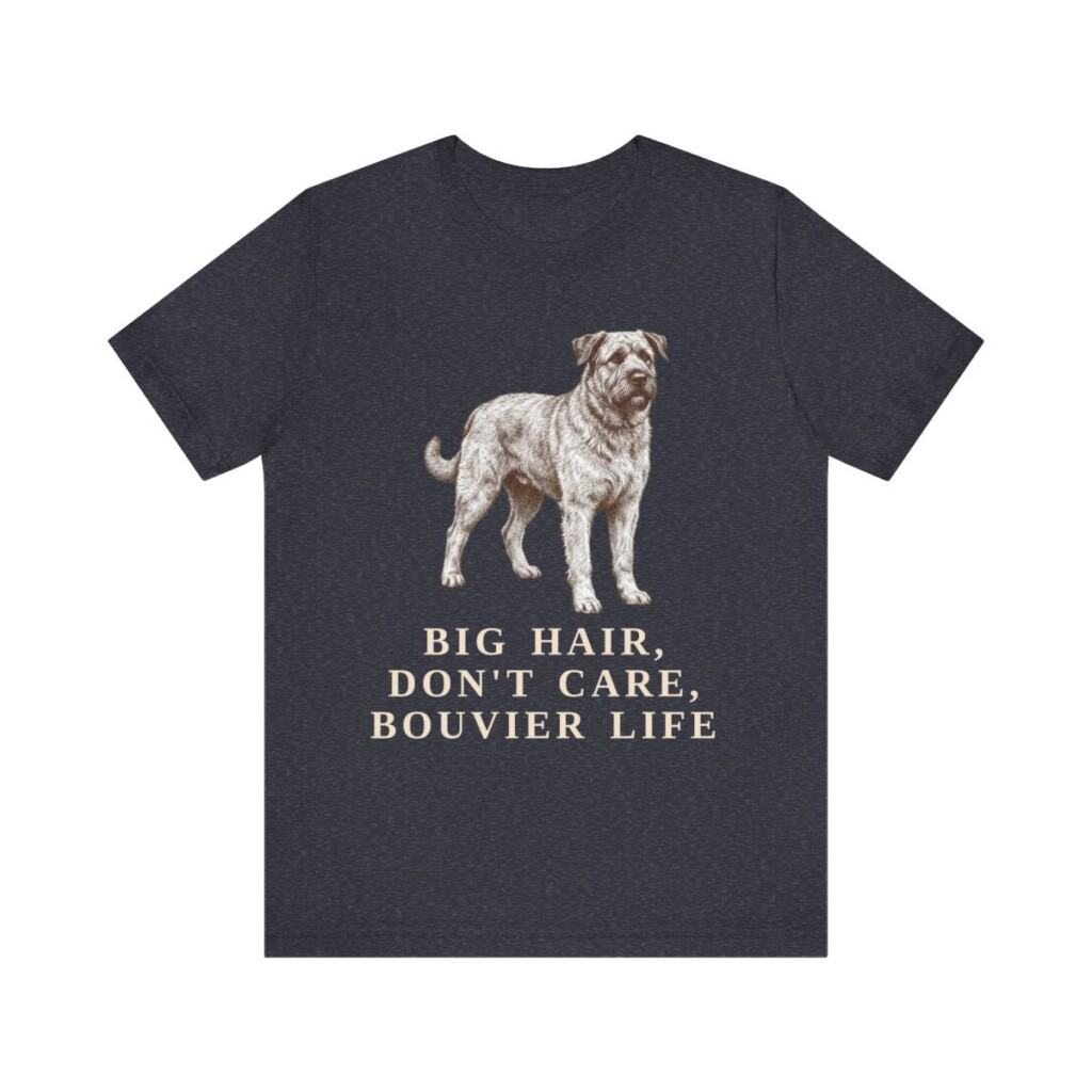 Bouvier des Flandres Humor Shirt, Vintage Dog Sketch Tee, Dog Humor Gift