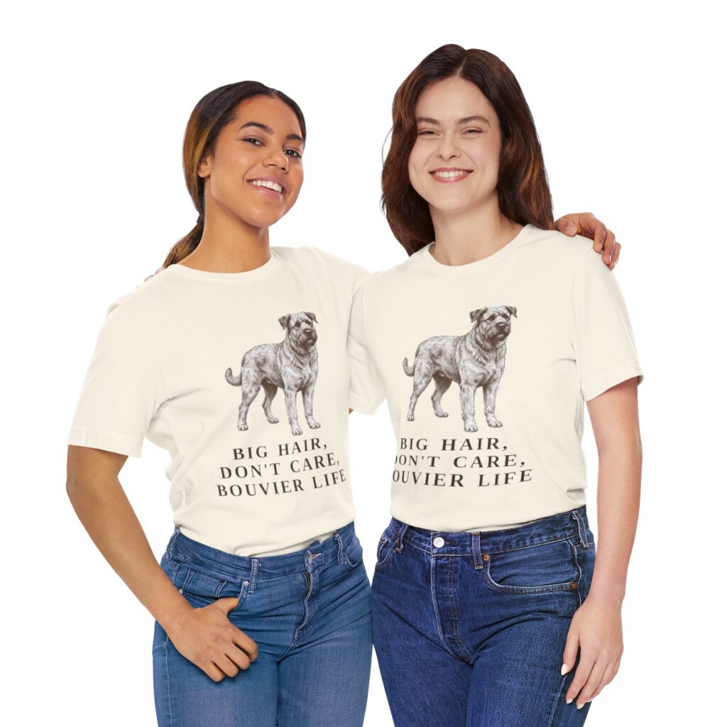 Bouvier des Flandres Humor Shirt, Vintage Dog Sketch Tee, Dog Humor Gift