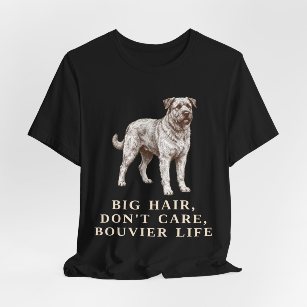 Bouvier des Flandres Humor Shirt, Vintage Dog Sketch Tee, Dog Humor Gift