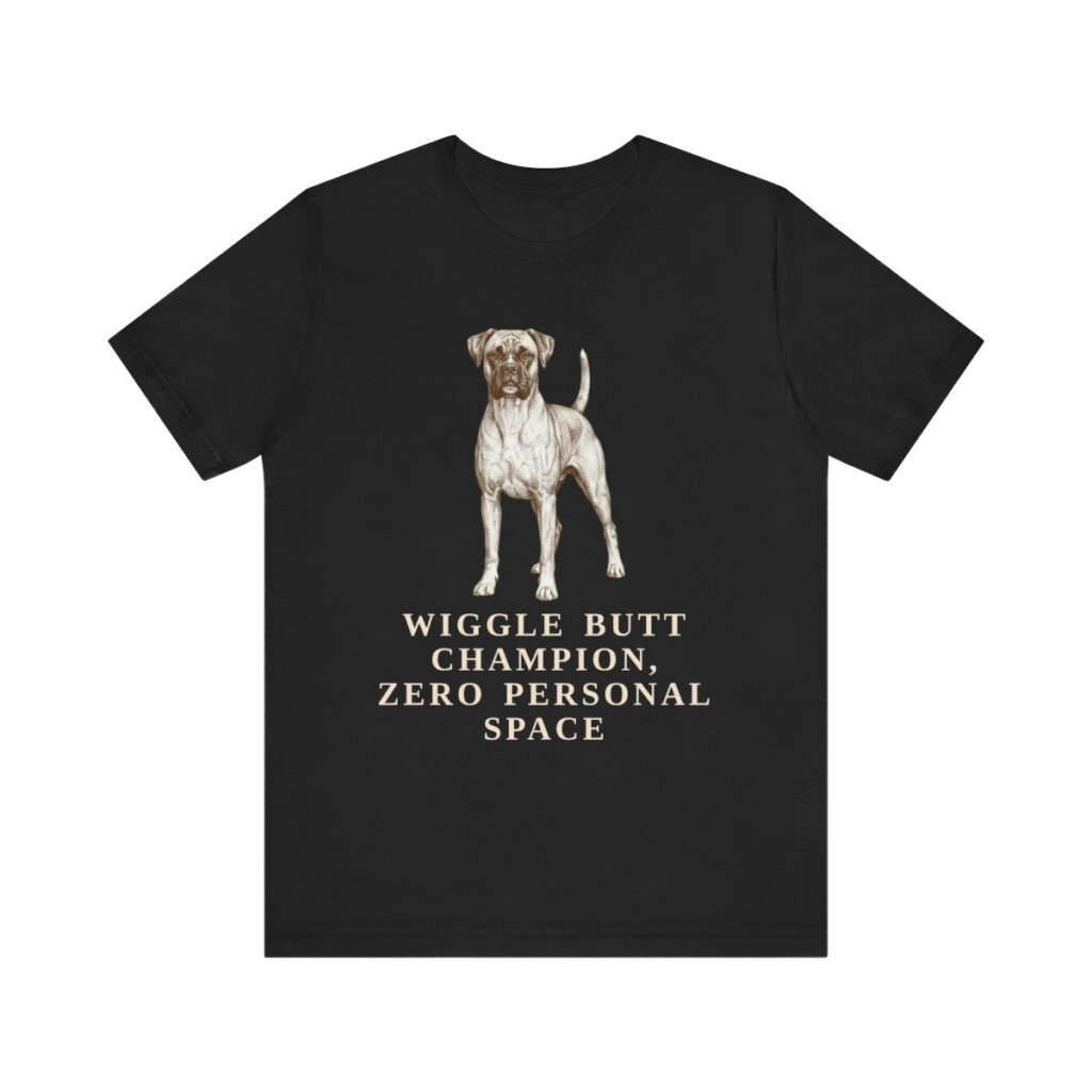 Boxer Humor Shirt, Vintage Dog Sketch Tee, Dog Humor Gift