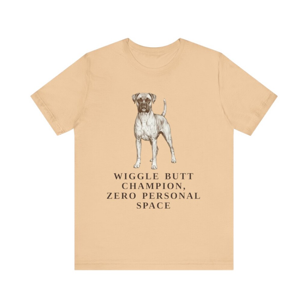 Boxer Humor Shirt, Vintage Dog Sketch Tee, Dog Humor Gift