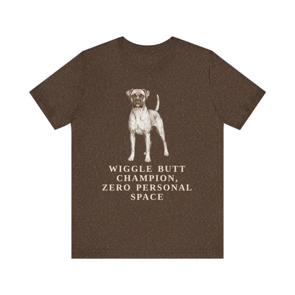 Boxer Humor Shirt, Vintage Dog Sketch Tee, Dog Humor Gift