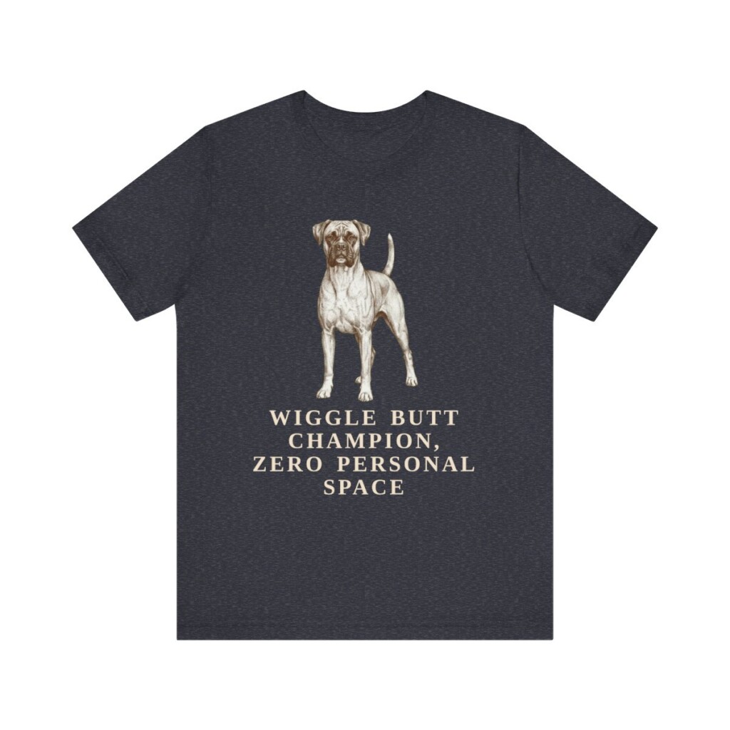 Boxer Humor Shirt, Vintage Dog Sketch Tee, Dog Humor Gift