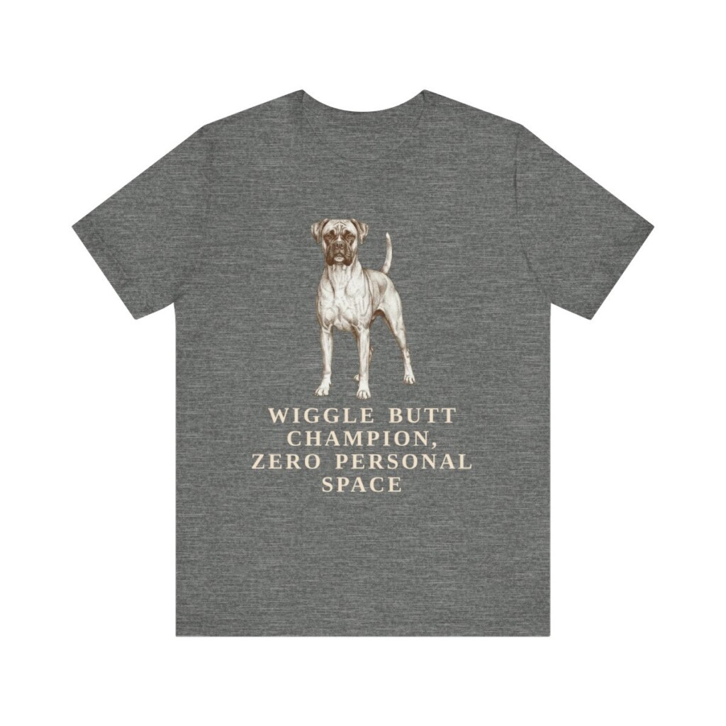 Boxer Humor Shirt, Vintage Dog Sketch Tee, Dog Humor Gift