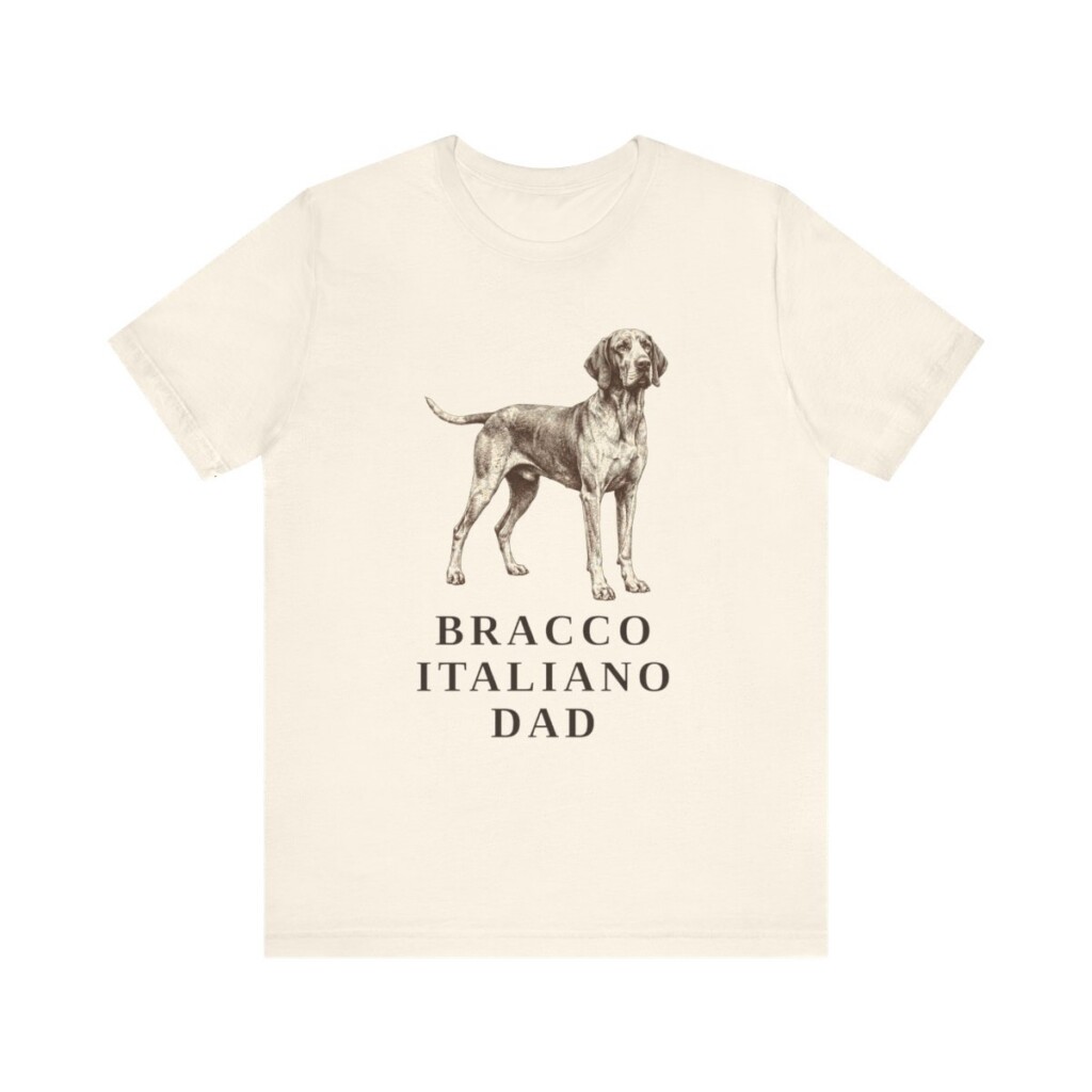 Bracco Italiano Dad Shirt, Vintage Dog Sketch Tee, Dog Dad Gift Bracco Italiano Dad Shirt, Vintage Dog Sketch Tee, Dog Dad Gift