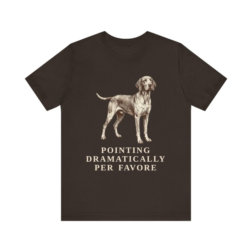 Bracco Italiano Humor Shirt, Vintage Dog Sketch Tee, Dog Humor Gift