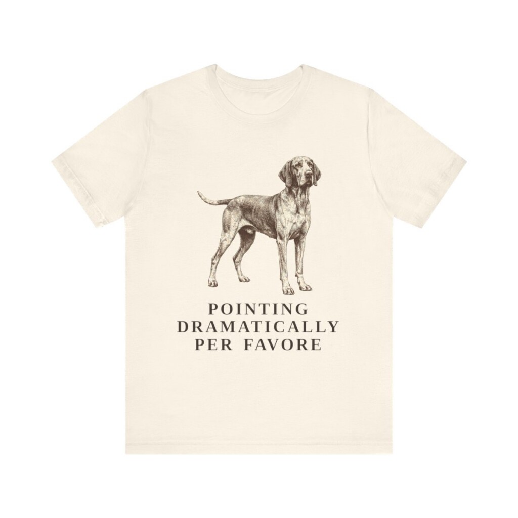 Bracco Italiano Humor Shirt, Vintage Dog Sketch Tee, Dog Humor Gift