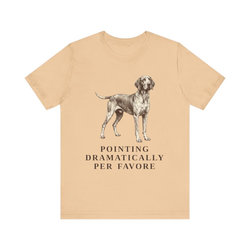Bracco Italiano Humor Shirt, Vintage Dog Sketch Tee, Dog Humor Gift