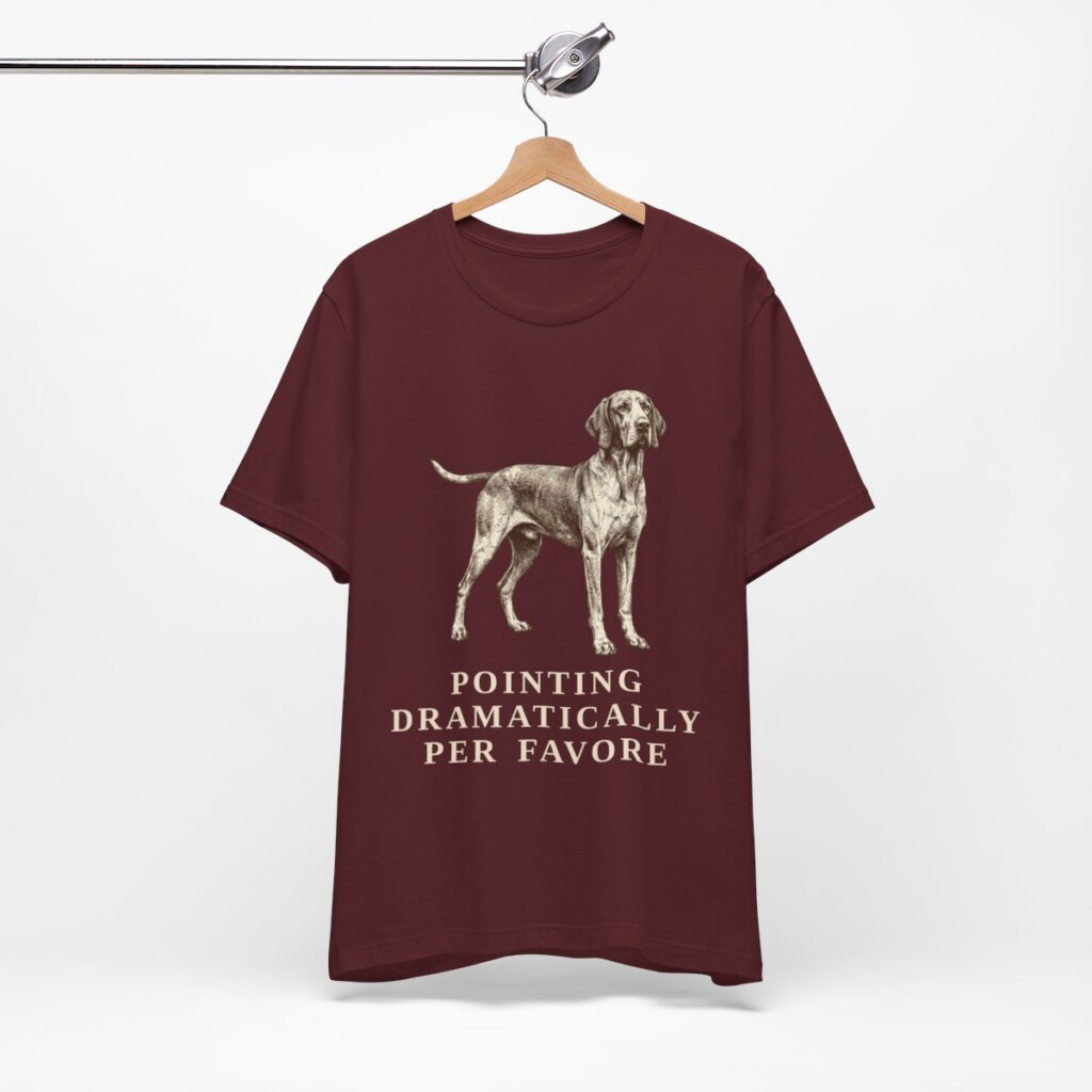 Bracco Italiano Humor Shirt, Vintage Dog Sketch Tee, Dog Humor Gift