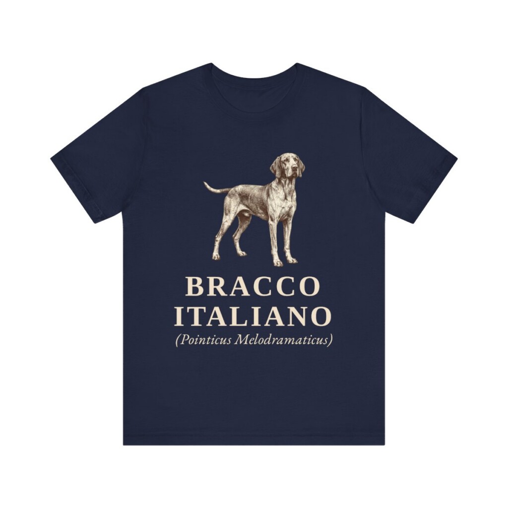 Bracco Italiano Latin Shirt, Vintage Dog Sketch Tee, Dog Latin Gift