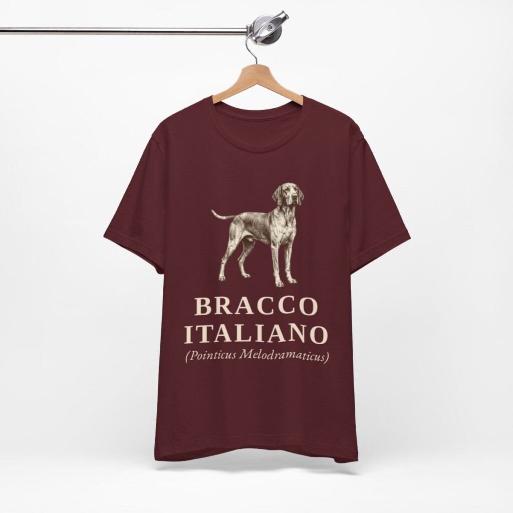 Bracco Italiano Latin Shirt, Vintage Dog Sketch Tee, Dog Latin Gift