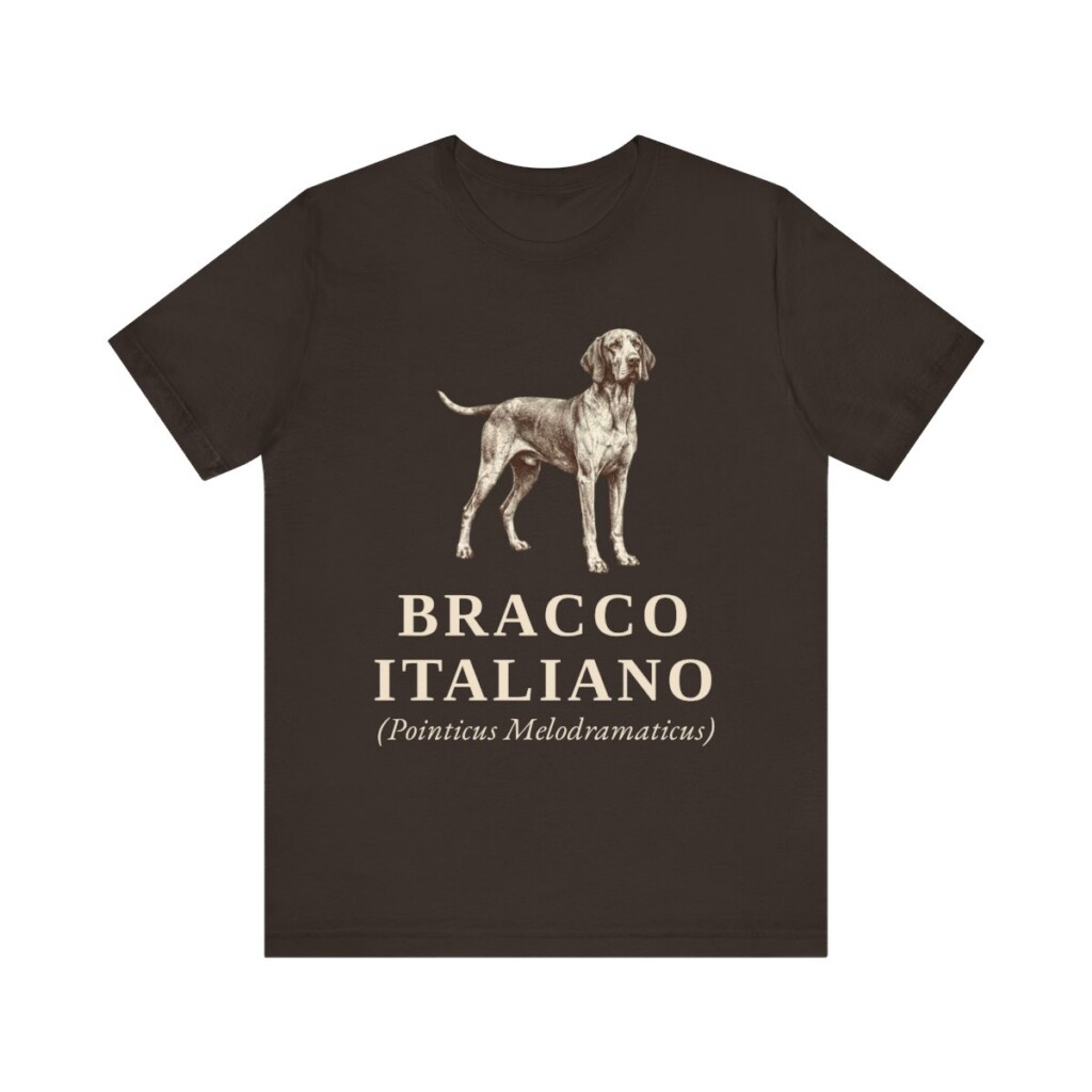 Bracco Italiano Latin Shirt, Vintage Dog Sketch Tee, Dog Latin Gift