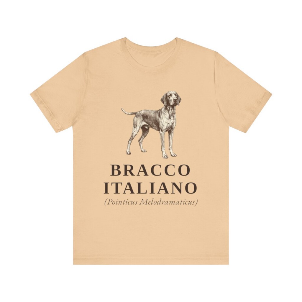 Bracco Italiano Latin Shirt, Vintage Dog Sketch Tee, Dog Latin Gift