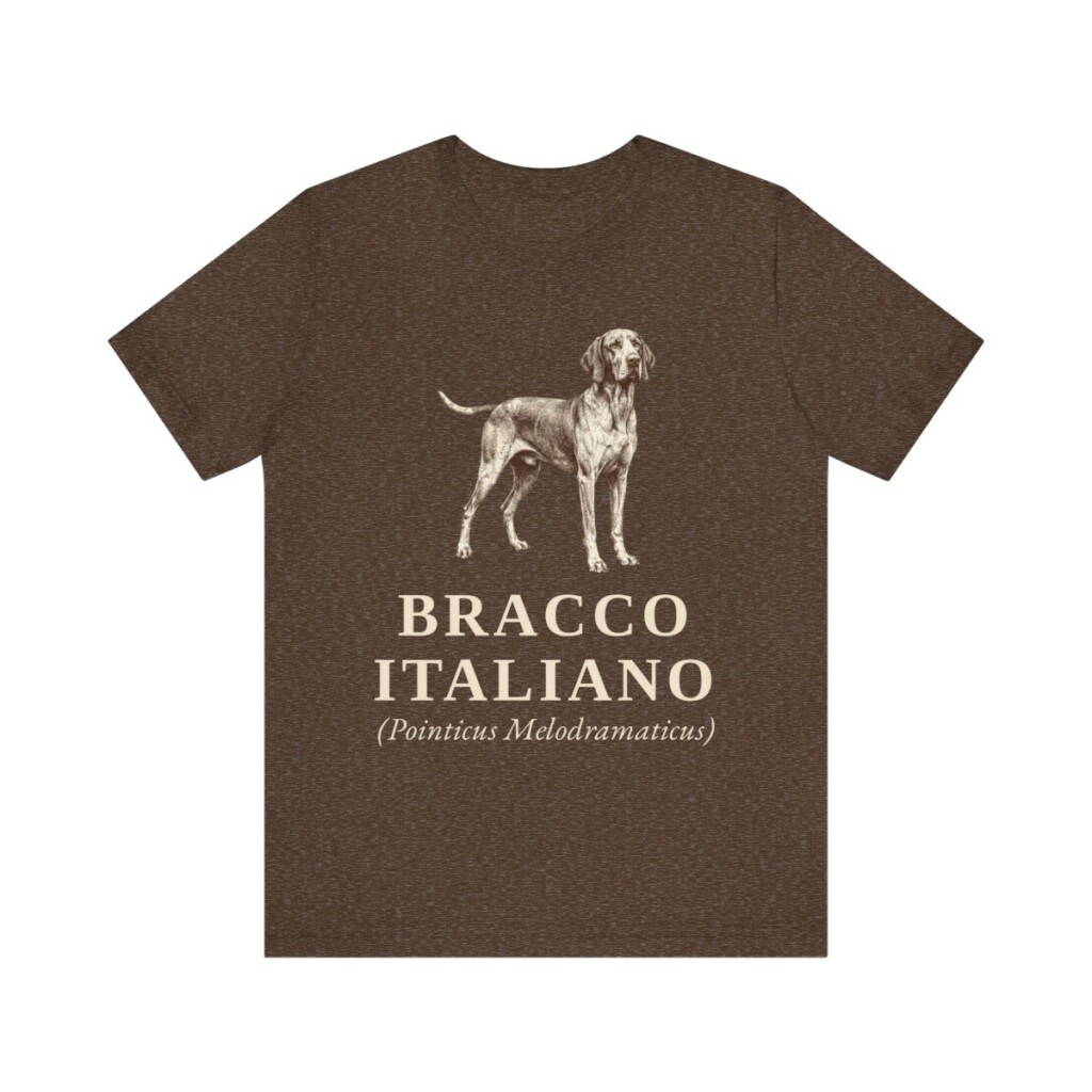 Bracco Italiano Latin Shirt, Vintage Dog Sketch Tee, Dog Latin Gift