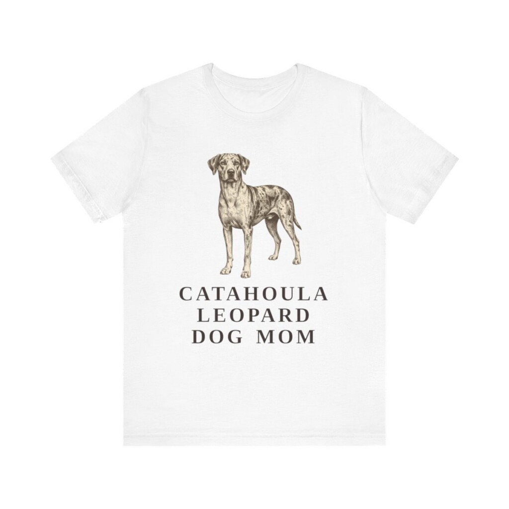 Catahoula Leopard Dog Mom Shirt, Vintage Dog Sketch Tee, Dog Mom Gift