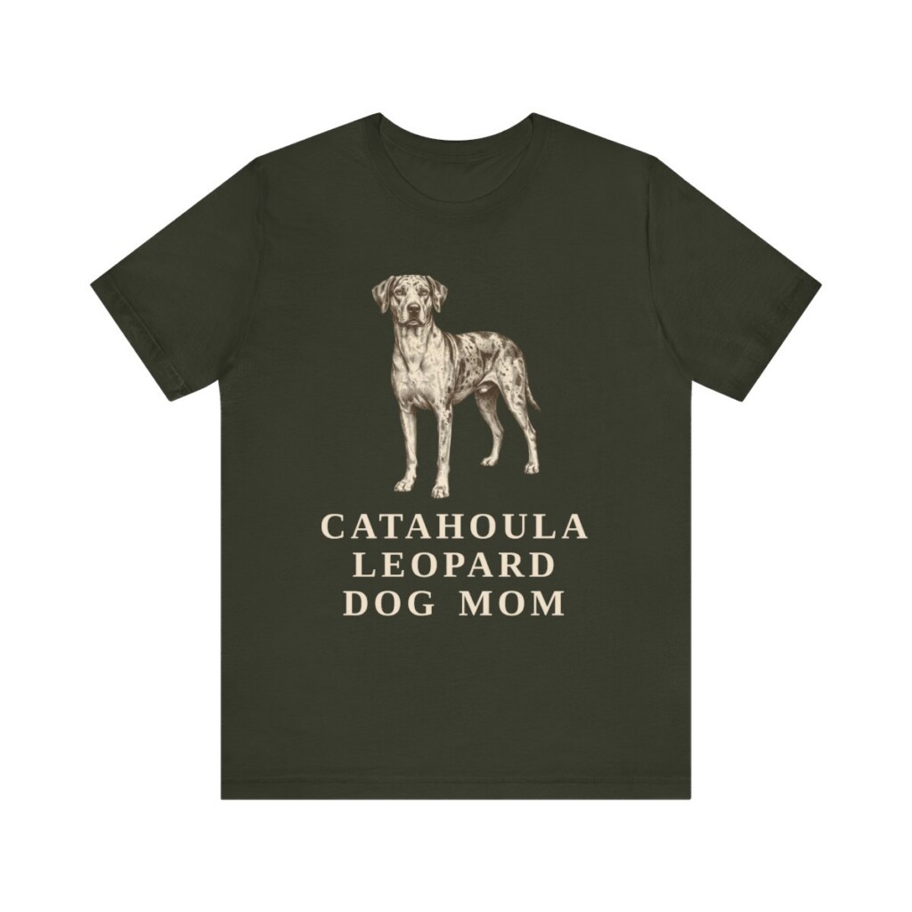 Catahoula Leopard Dog Mom Shirt, Vintage Dog Sketch Tee, Dog Mom Gift