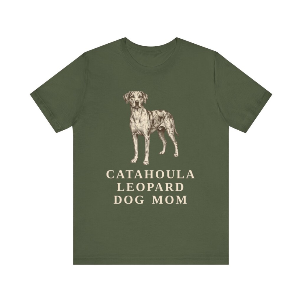Catahoula Leopard Dog Mom Shirt, Vintage Dog Sketch Tee, Dog Mom Gift