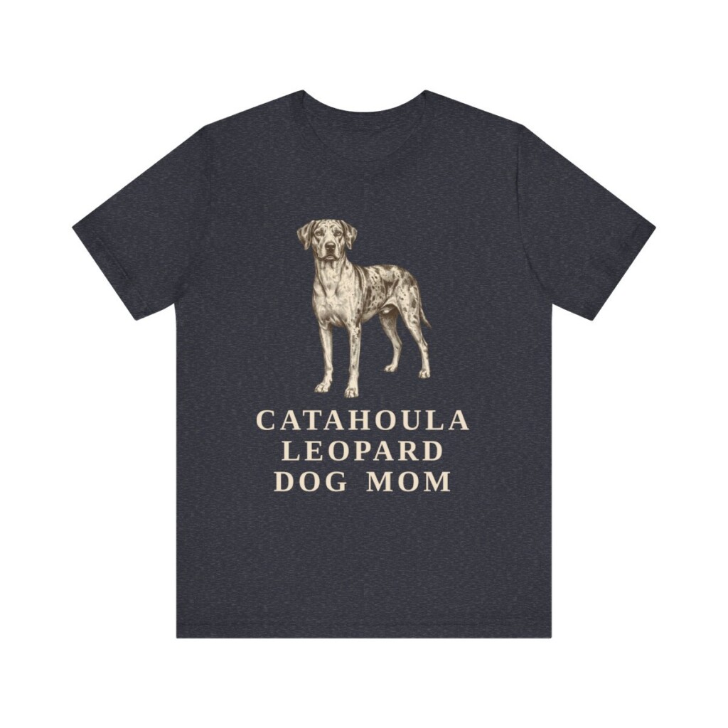 Catahoula Leopard Dog Mom Shirt, Vintage Dog Sketch Tee, Dog Mom Gift