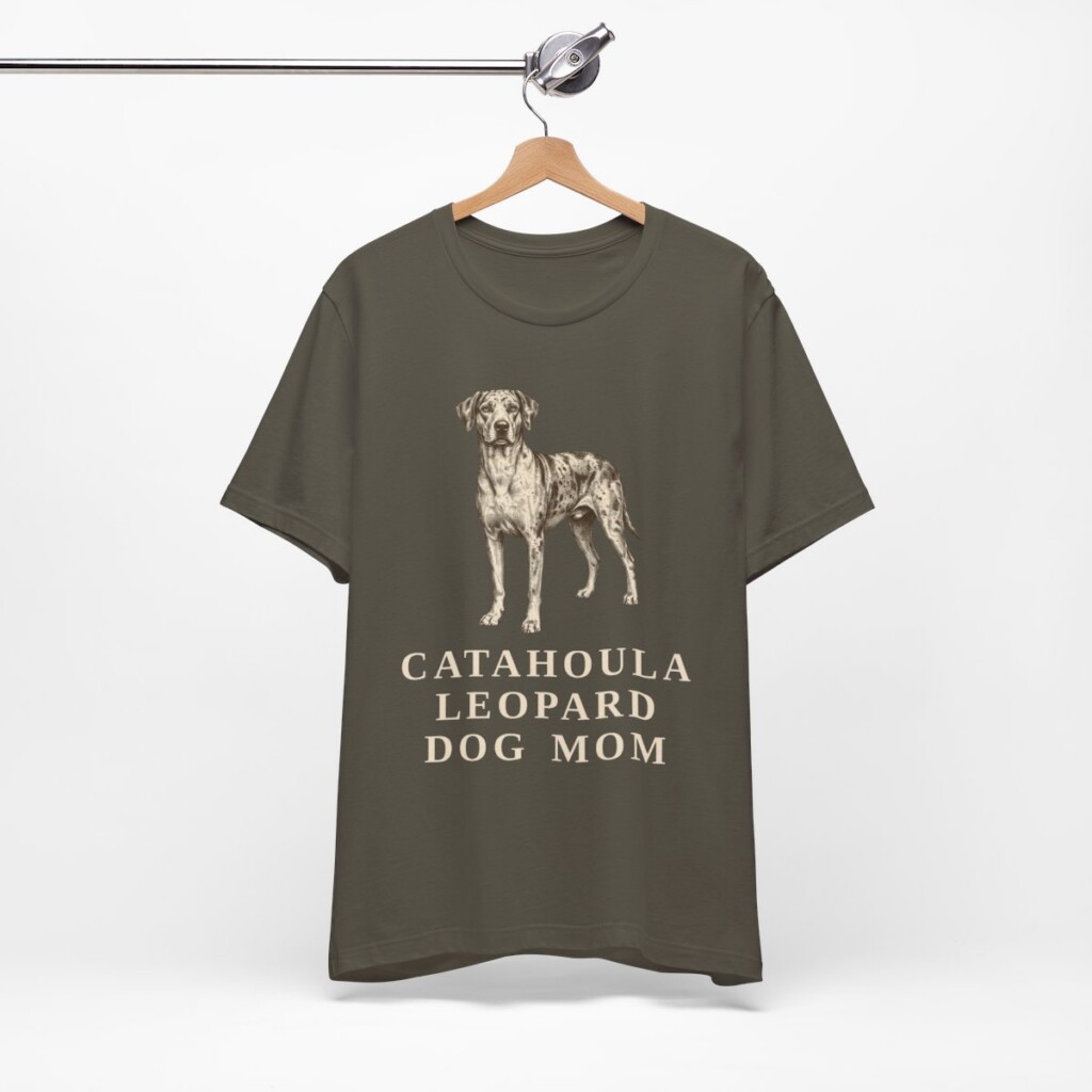 Catahoula Leopard Dog Mom Shirt, Vintage Dog Sketch Tee, Dog Mom Gift