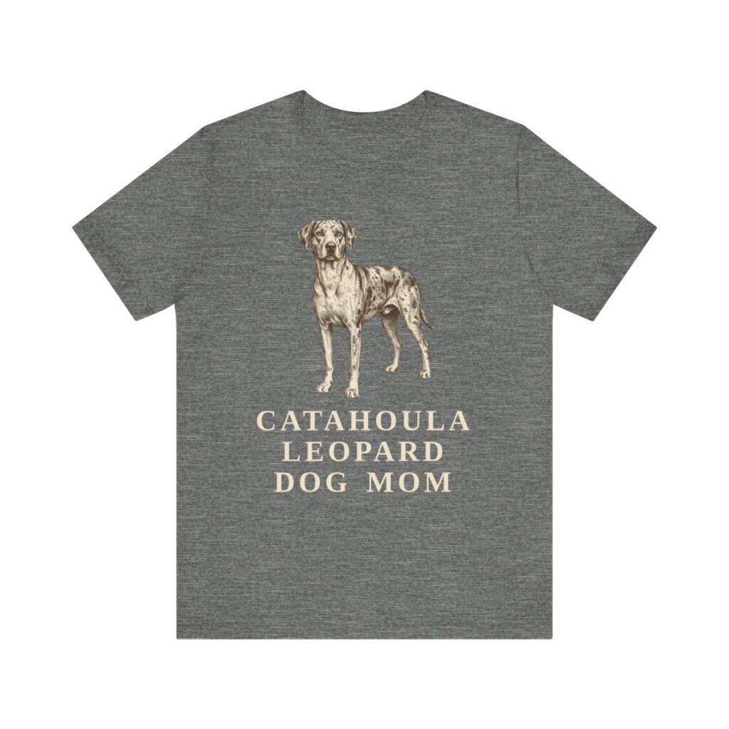 Catahoula Leopard Dog Mom Shirt, Vintage Dog Sketch Tee, Dog Mom Gift