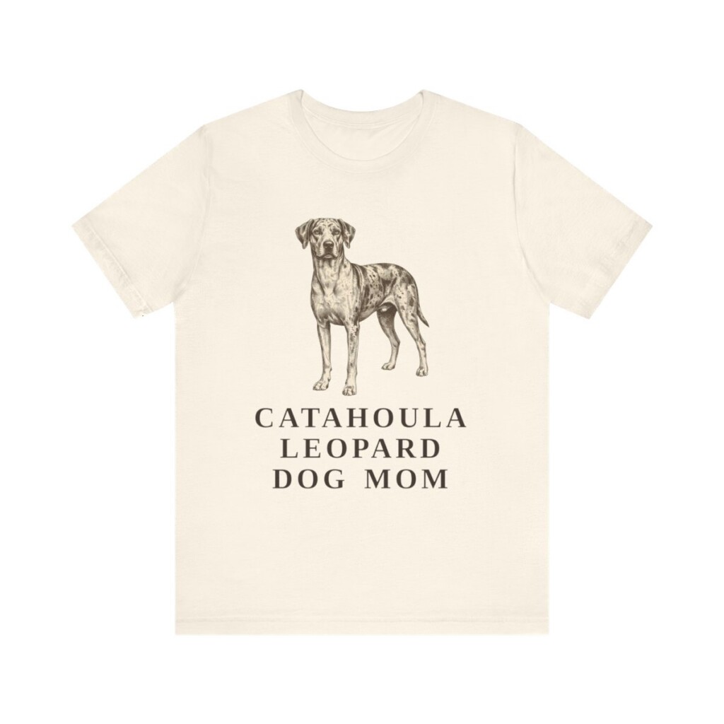 Catahoula Leopard Dog Mom Shirt, Vintage Dog Sketch Tee, Dog Mom Gift