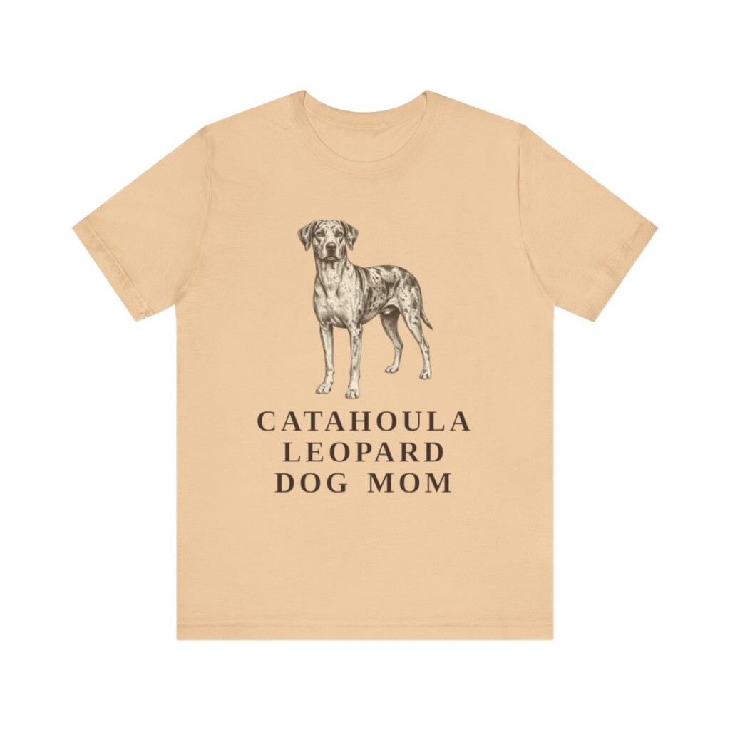 Catahoula Leopard Dog Mom Shirt, Vintage Dog Sketch Tee, Dog Mom Gift