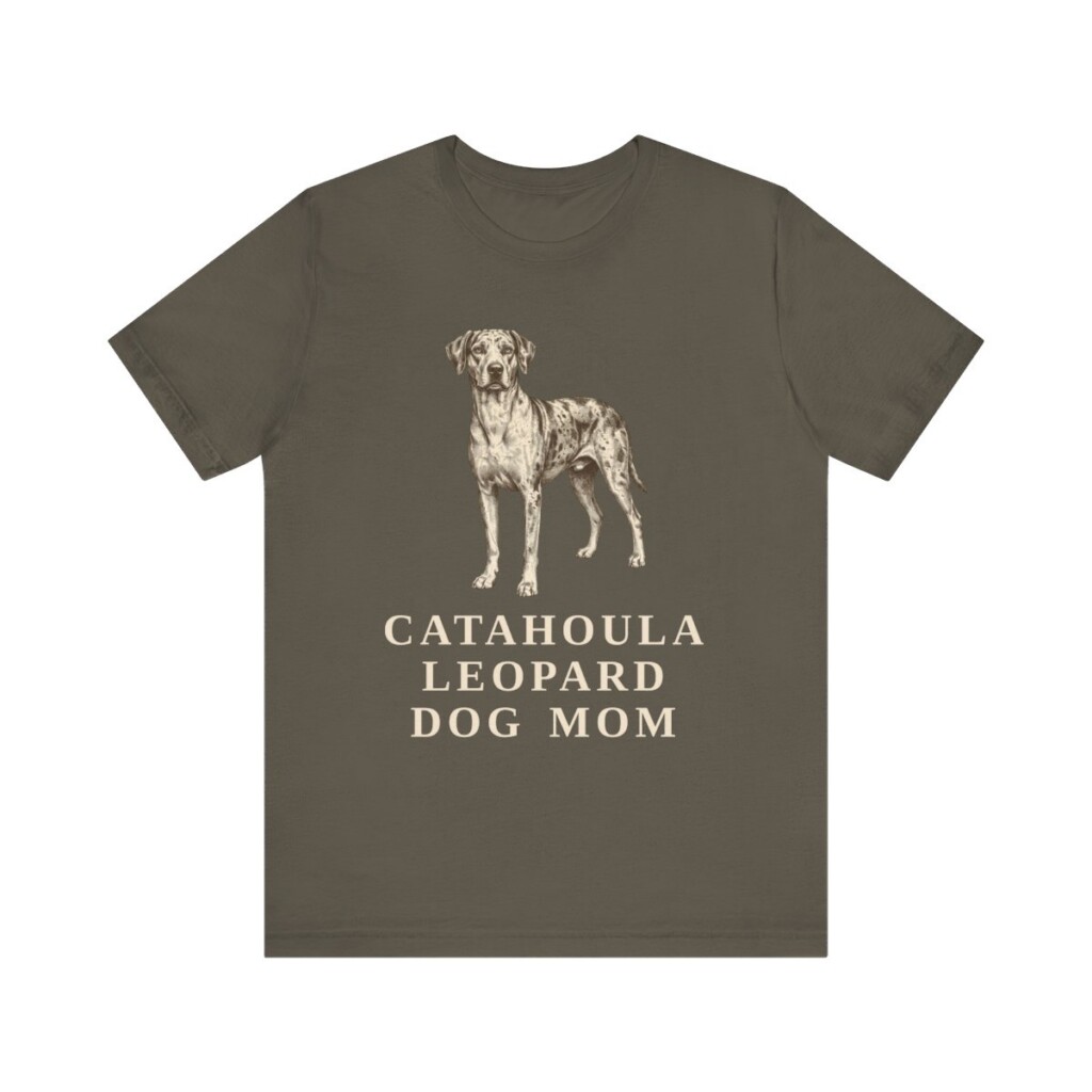 Catahoula Leopard Dog Mom Shirt, Vintage Dog Sketch Tee, Dog Mom Gift