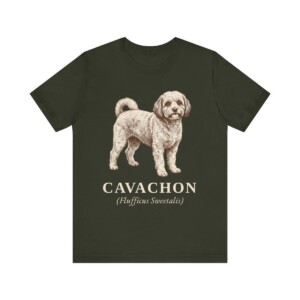 Cavachon Latin Shirt, Vintage Dog Sketch Tee, Dog Latin Gift
